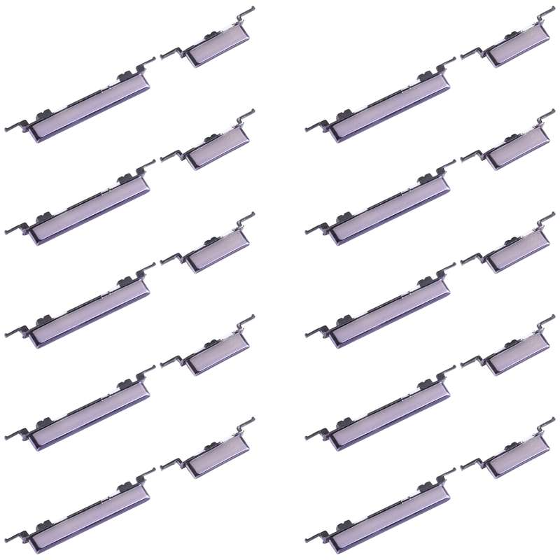 For Samsung Galaxy J2 2017 SM-J200 10pcs Power Button + Volume Control Button(Purple)