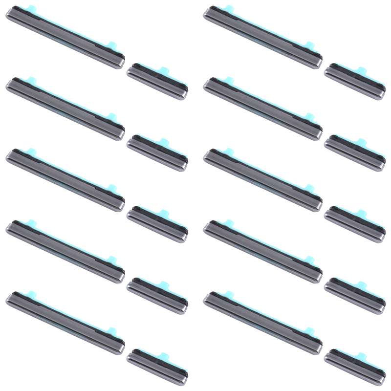 For Samsung Galaxy S20 Ultra SM-G988 10pcs Power Button + Volume Control Button(Grey)