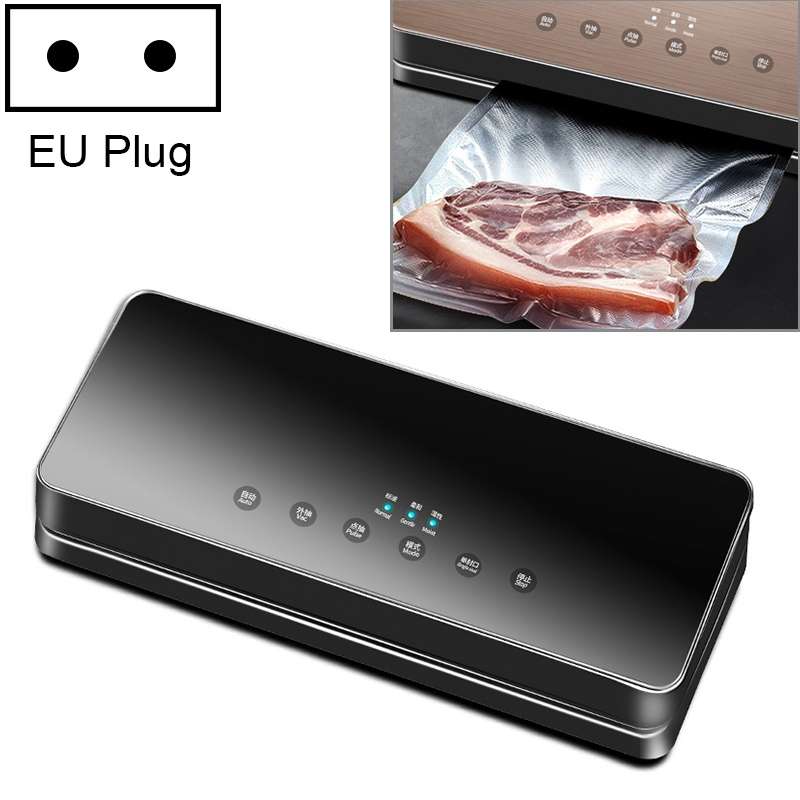 Automatic Vacuum Sealer Household Food Preservation Packaging Machine, Plug Specification:EU Plug(Bl