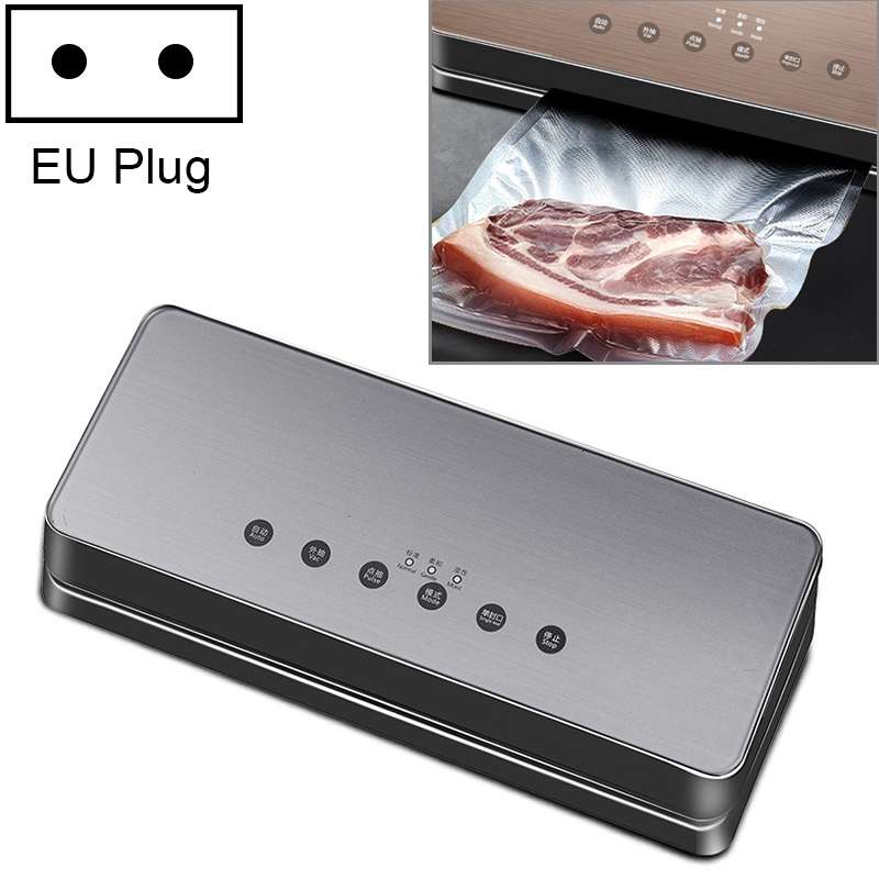 Automatic Vacuum Sealer Household Food Preservation Packaging Machine, Plug Specification:EU Plug(Bl