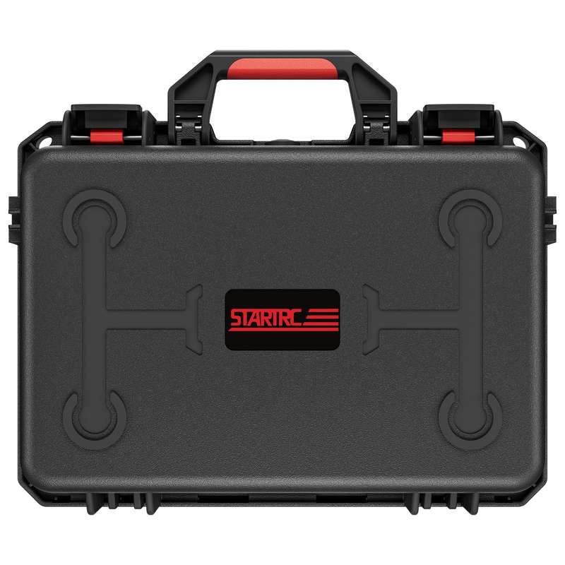 For DJI Mini 4 Pro STARTRC Drone Kit Waterproof ABS Suitcase Storage Box(Black Orange)
