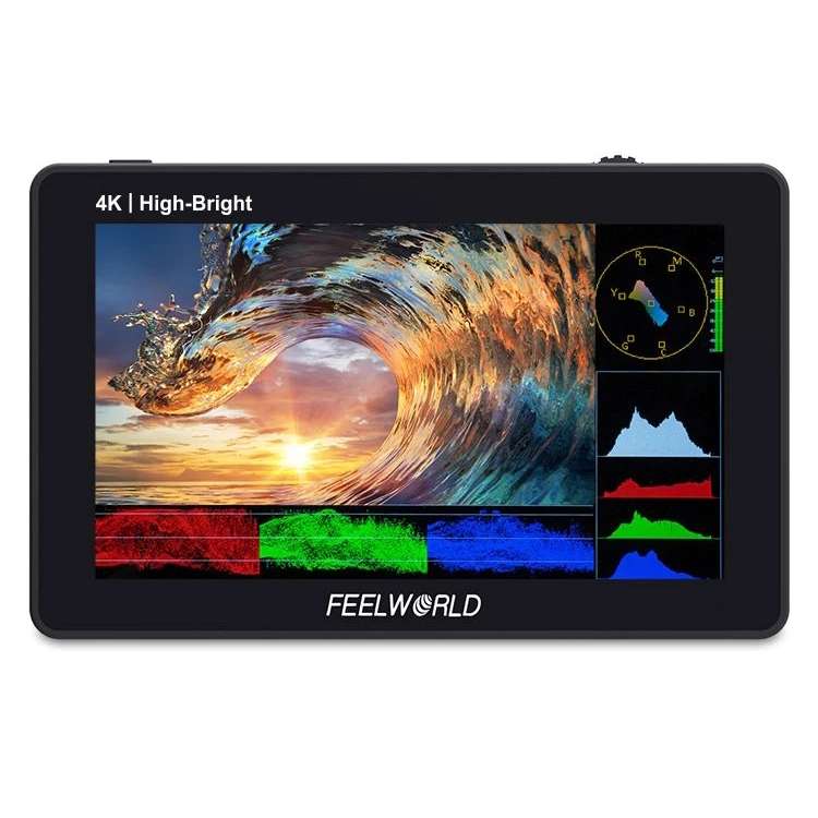 FEELWORLD F6 PLUSX 5.5 inch High Bright 1600nit Touch Screen DSLR Camera Field Monitor IPS FHD1920x1