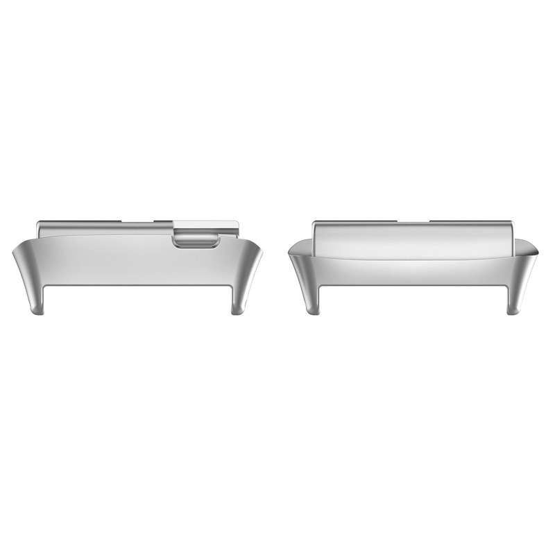 For Redmi Watch 3 Lite / Watch 3 Active 1 Pair Metal Watch Band Connector(Silver)