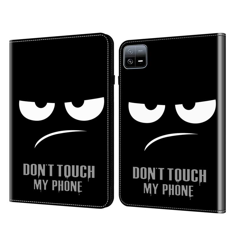 For Xiaomi Pad 6 / Pad 6 Pro Crystal Texture Painted Leather Tablet Case(Dont Touch My Phone)