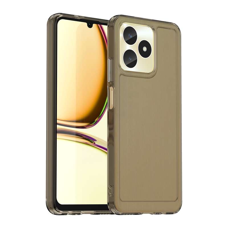For Realme C51 Candy Series TPU Phone Case(Transparent Blue)