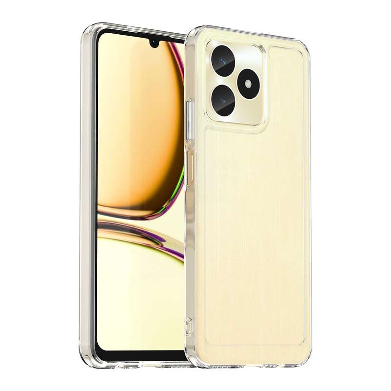 For Realme C51 Candy Series TPU Phone Case(Transparent Blue)