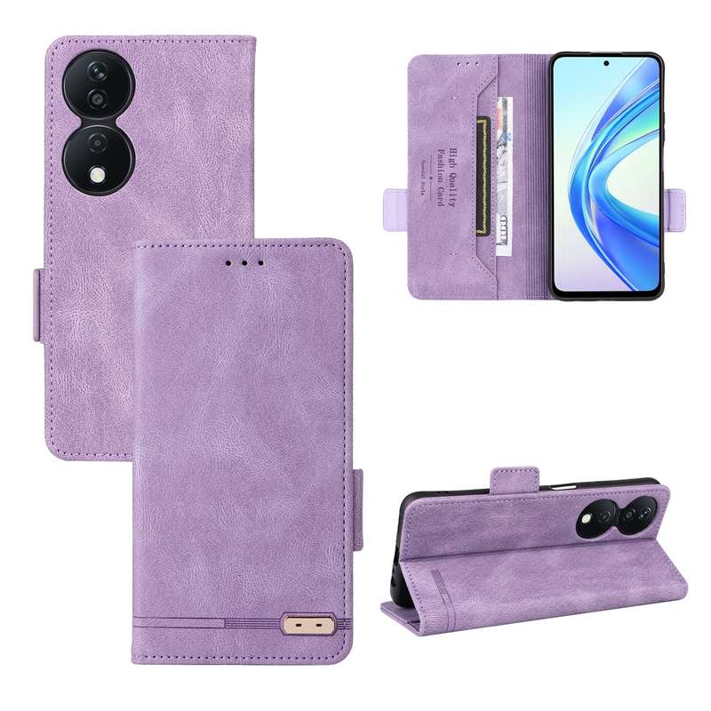For Honor 90 5G Electroplating Marble Dual-side IMD Phone Case(Purple 002)
