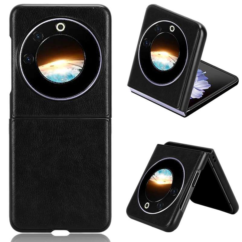 For Tecno Phantom V Flip Litchi Texture Back Cover Phone Case(Grey)