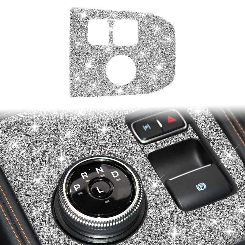 For Ford Mustang Mach E 2021 Car Gear Panel Diamond Decorative Sticker