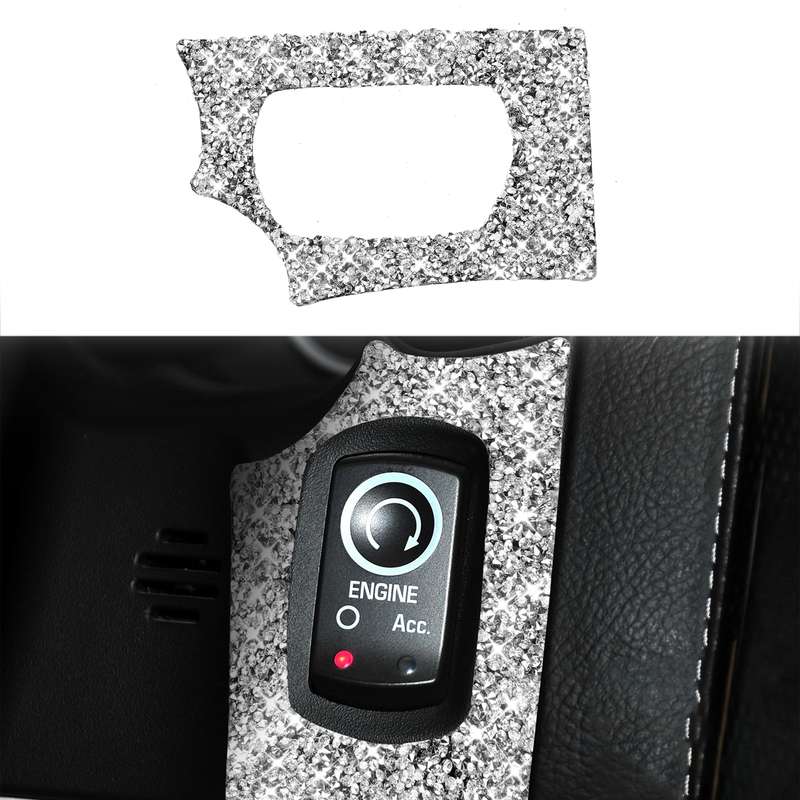For Chevrolet Corvette C6 2005-2013 Ignition Switch Panel Diamond Decorative Sticker, Left Drive