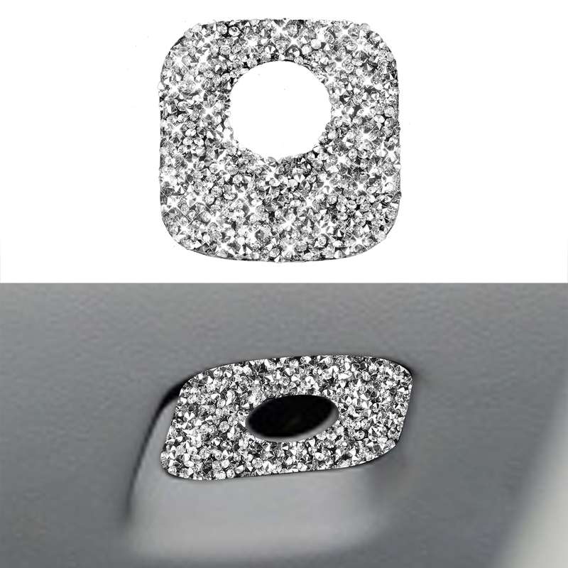 For Chevrolet Corvette C6 2005-2013 Car Passenger Side Storage Box Diamond Decorative Sticker, Left