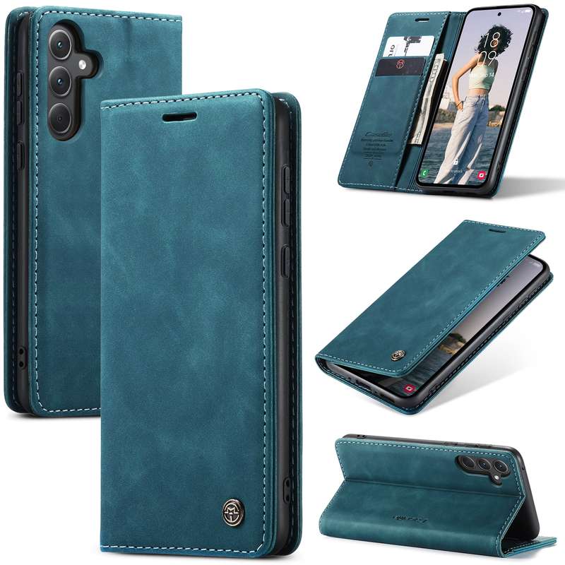 For Samsung Galaxy A35 5G CaseMe 013 Multifunctional Horizontal Flip Leather Phone Case(Brown)