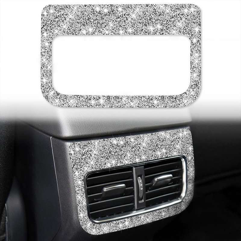 For Mazda CX-5 2017-2018 Car Rear Exhaust Vent Diamond Decorative Sticker,Left and Right Drive Unive