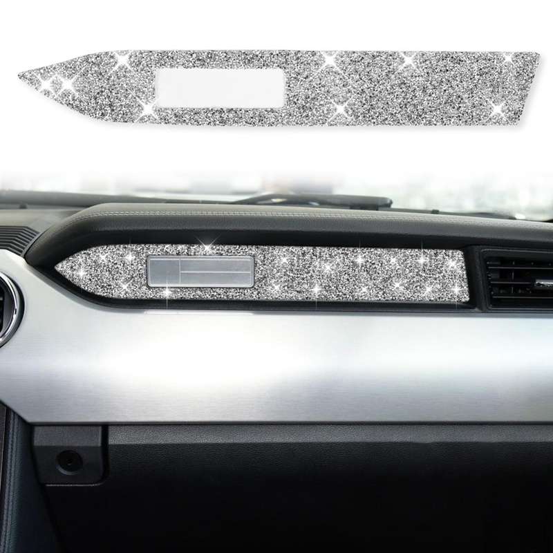 For Ford Mustang 2015-2020 Car Dashboard Diamond Decoration Sticker, Left Drive