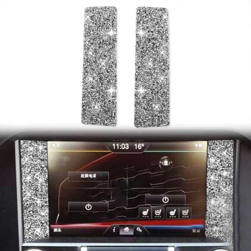 For Ford Mustang 2015-2020 Car Central Control Diamond Decoration Sticker, Left and Right Drive