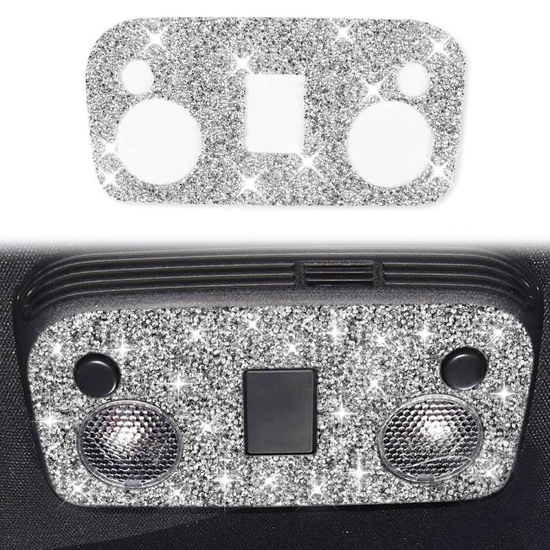 For Ford Mustang 2015-2020 Car Reading Light Diamond Decoration Sticker, Left and Right Drive