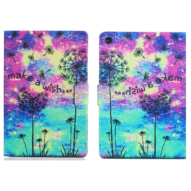 For Samsung Galaxy Tab A9+ Voltage Coloured Drawing Smart PU Tablet Case with Sleep / Wake-up Functi