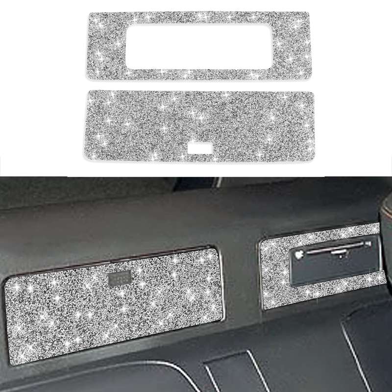 For Nissan 350Z 2003-2009 Car DVD Storage Box Diamond Decorative Sticker,Left and Right Drive Univer