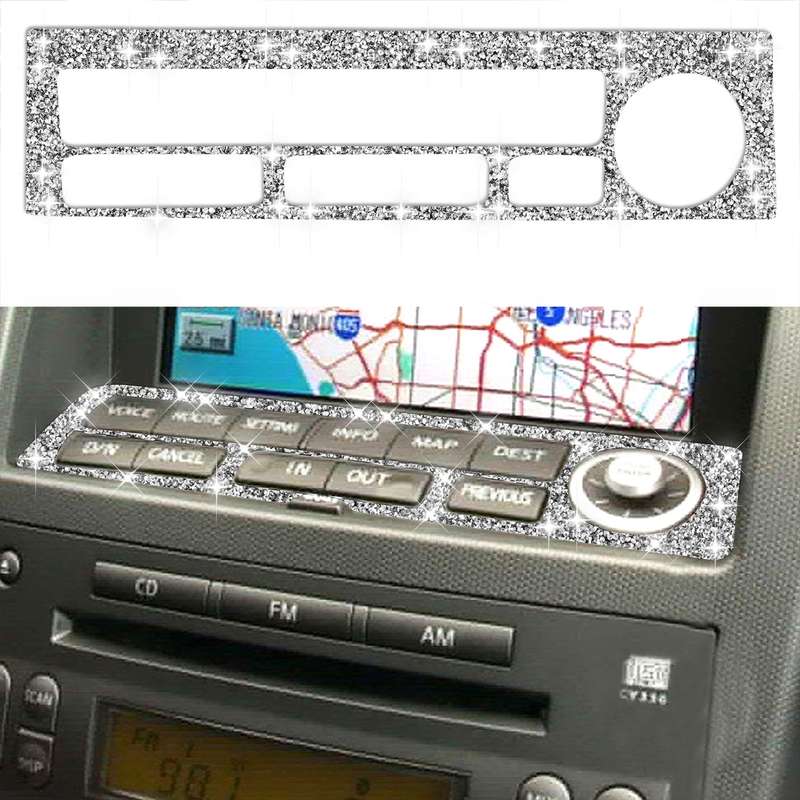 For Nissan 350Z 2003-2009 Car Navigation Key Diamond Decorative Sticker,Left and Right Drive Univers