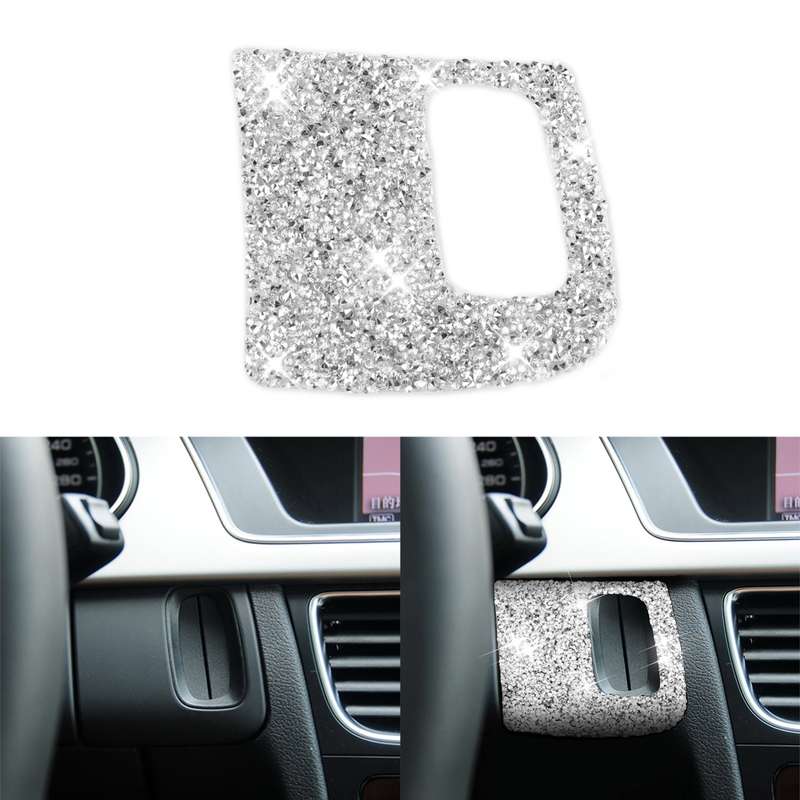 For Audi A4L Car Keyhole Diamond Decoration Sticker, Left Drive