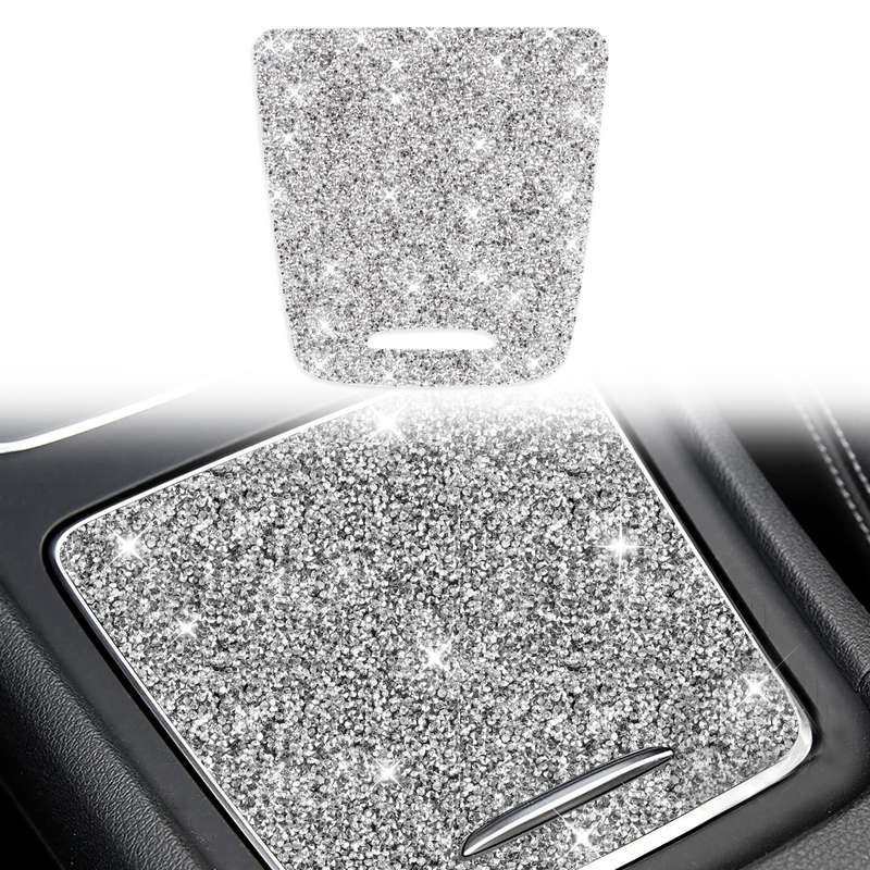For Mercedes-Benz GLA 2015-2018 Car Central Control Storage Box Cover Diamond Decoration Sticker, Le