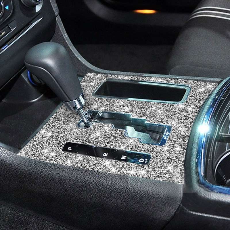 For Dodge Charger 2011-2014 Car Automatic Shift Panel Diamond Decorative Sticker, Left-hand Drive