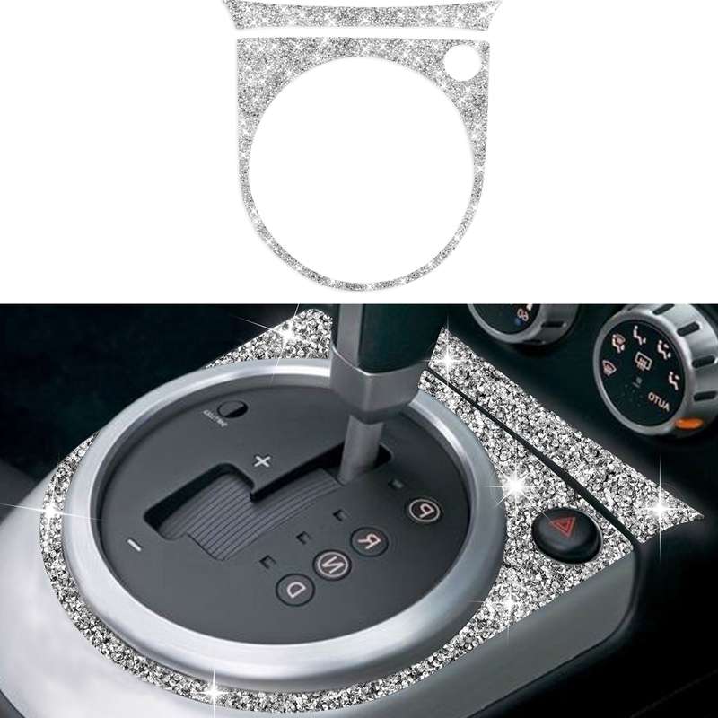 For Nissan 350Z 2006-2009 Car Gear Panel Diamond Sticker, Right Drive