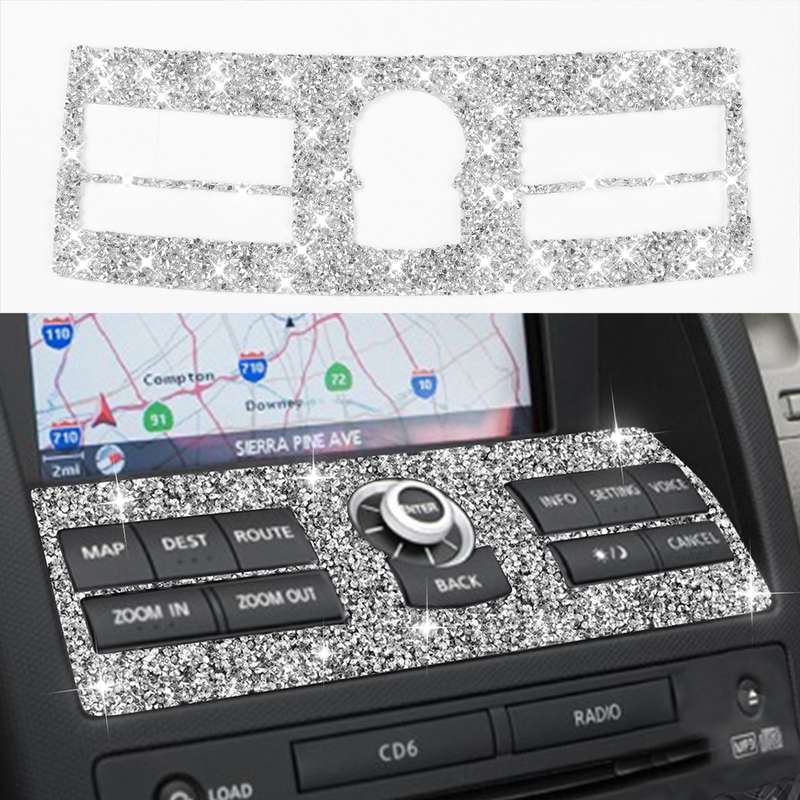For Nissan 350Z 2006-2009 Car Navigation System Control Diamond Sticker,Left and Right Drive Univers