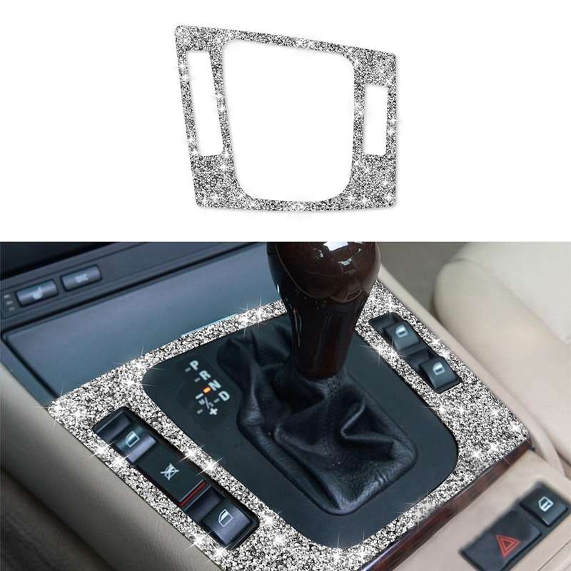 For BMW Series 3 E46 1998-2005 Car Center Control Panel Diamond Decoration Sticker, Left Drive