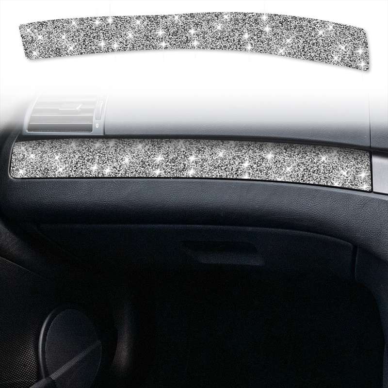 For BMW Series 3 E46 1998-2005 Car Copilot Central Control Diamond Decoration Sticker, Right Drive