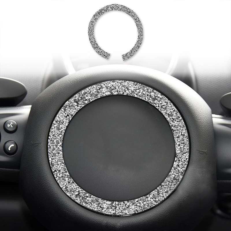 For BMW Mini R55 / R56 Car Steering Wheel R Chassis Diamond Decoration Sticker