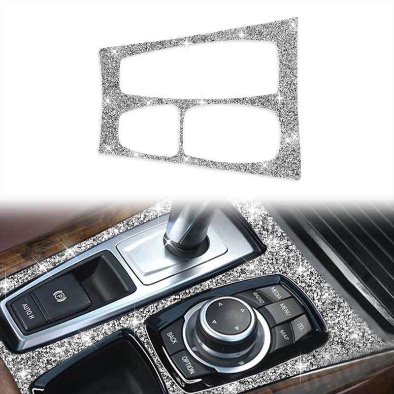 For BMW X5 E70 2008-2013 / X6 E71 2009-2014 Car Gear Panel Diamond Decoration Sticker, High Configur