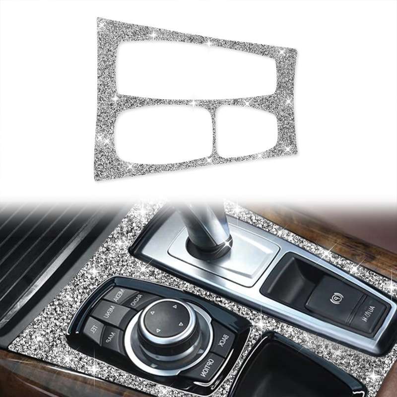 For BMW X5 E70 2008-2013 / X6 E71 2009-2014 Car Gear Panel Diamond Decoration Sticker, High Configur