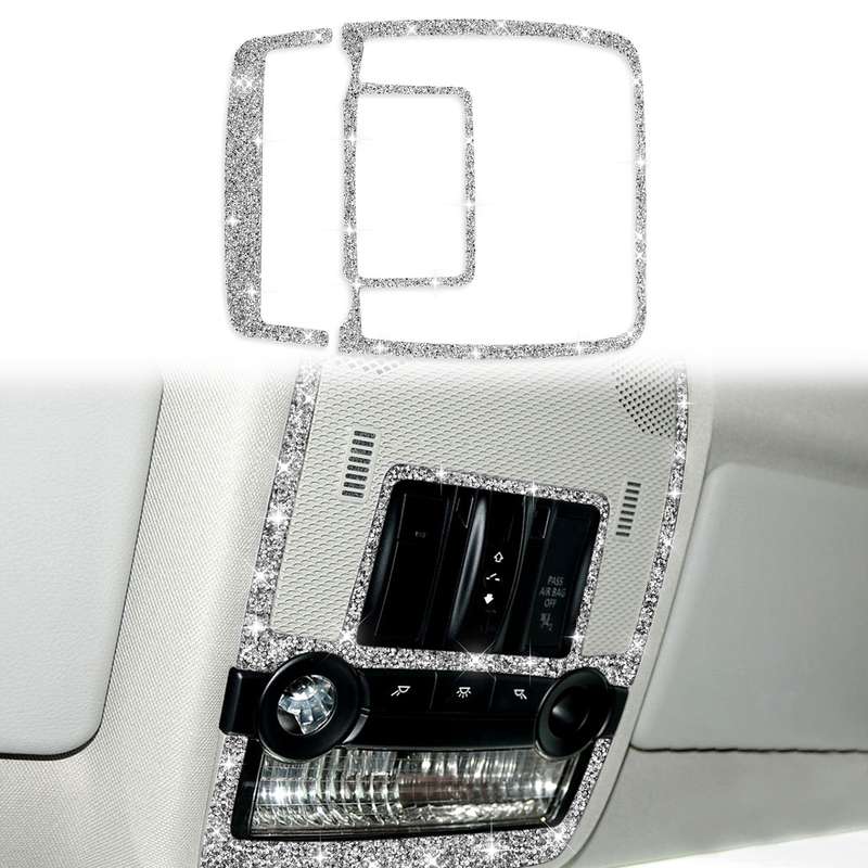 For BMW X5 E70 / X6 E71 2008-2013 2pcs Car Reading Light Diamond Decoration Sticker, Left and Right