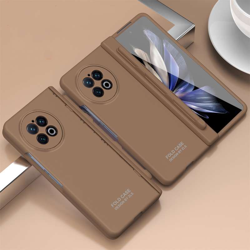 For vivo X Fold2 Extraordinary Series Hinged Folding Full Coverage Phone Case with Pen Slot & Stylus