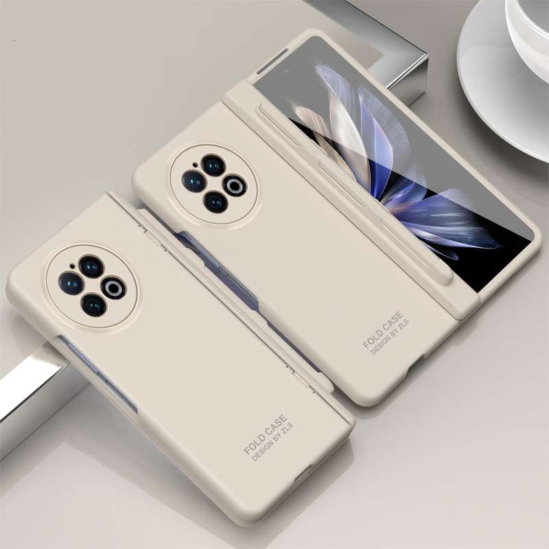 For vivo X Fold2 Extraordinary Series Hinged Folding Full Coverage Phone Case with Pen Slot & Stylus