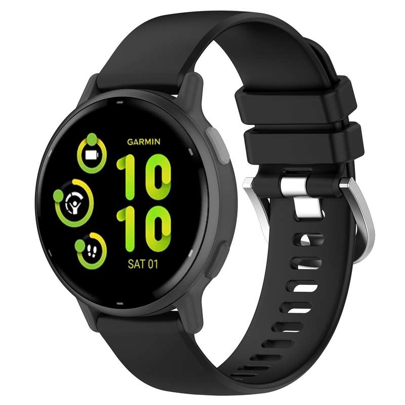 For Garmin vivoactive 5 / Active 5 20mm Silicone Watch Band(Green)