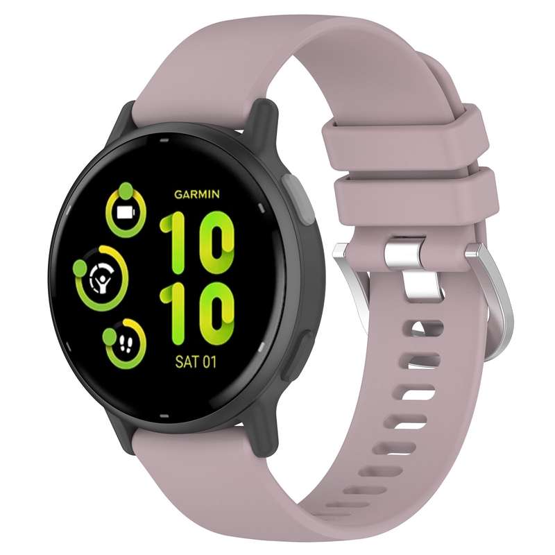 For Garmin vivoactive 5 / Active 5 20mm Silicone Watch Band(Green)