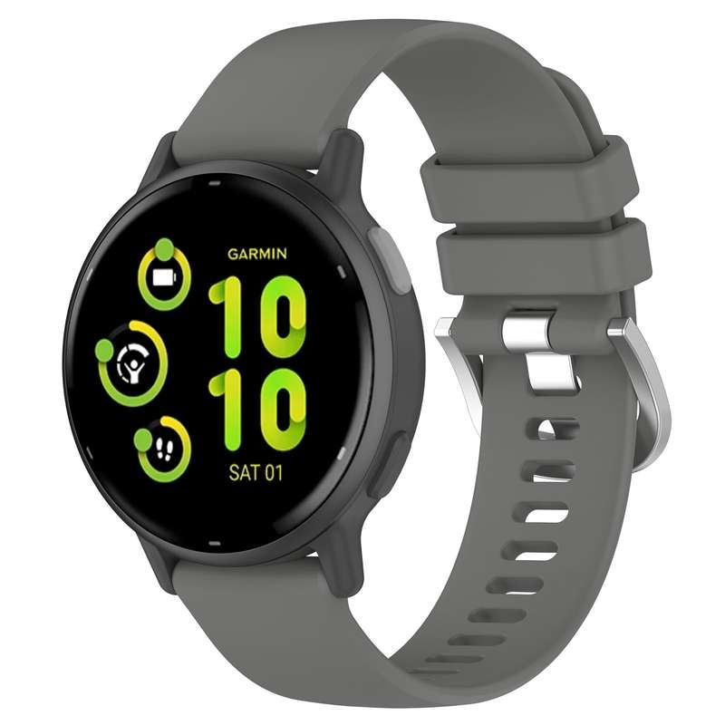 For Garmin vivoactive 5 / Active 5 20mm Silicone Watch Band(Green)