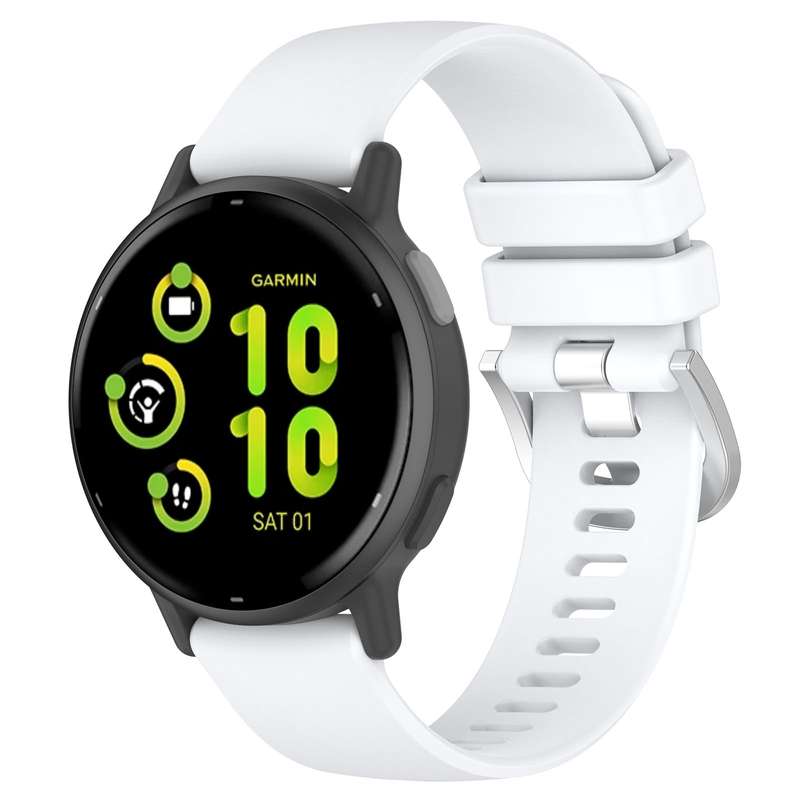 For Garmin vivoactive 5 / Active 5 20mm Silicone Watch Band(Green)
