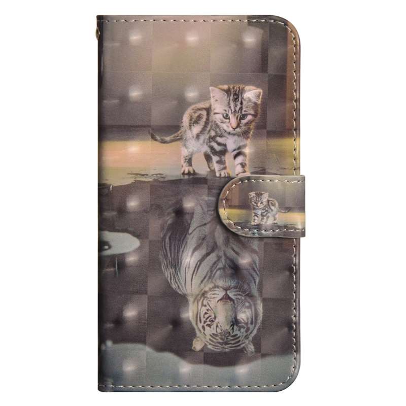 For Samsung Galaxy A30s 3D Painting Pattern Horizontal Flip TPU + PU Leather Case with Holder & Card