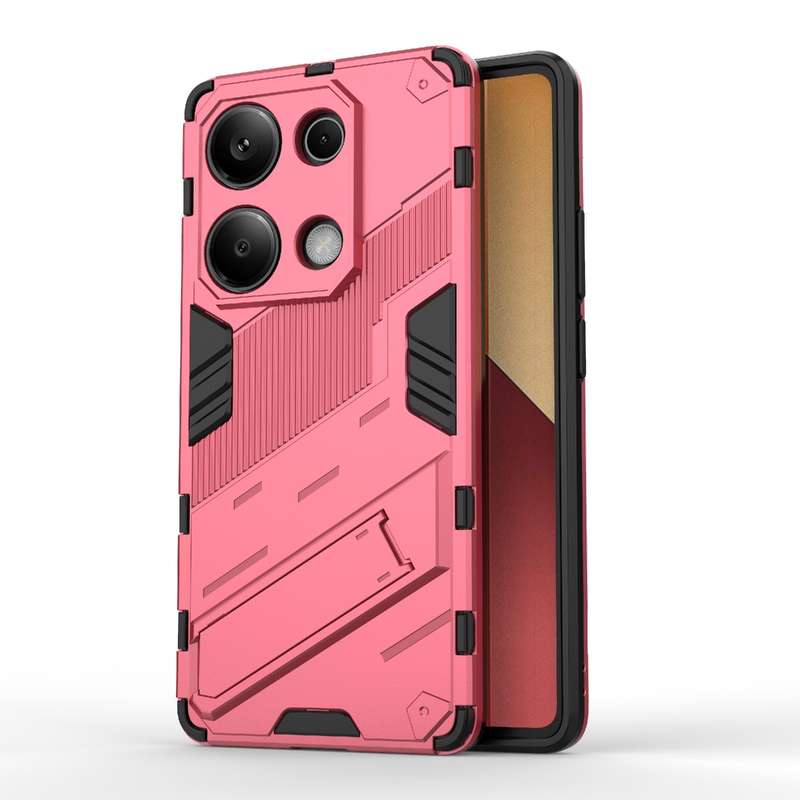For Xiaomi Redmi Note 13 Pro 4G Global Punk Armor 2 in 1 PC + TPU Phone Case with Holder(Light