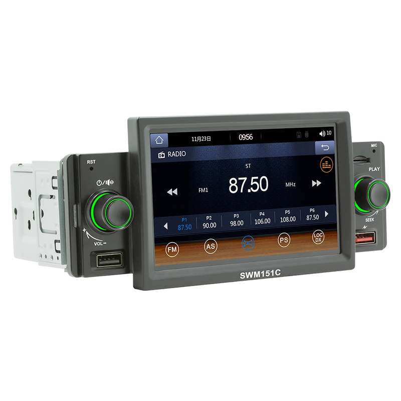 SWM151C 5 inch Portable Car MP5 Player Support CarPlay / Android Auto(Black)