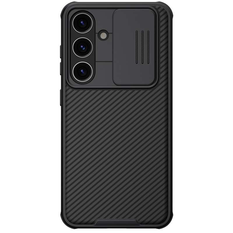 For Samsung Galaxy S24 5G NILLKIN Black Mirror Pro Series Camshield PC Phone Case(Blue)
