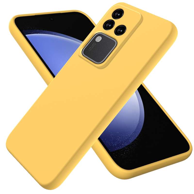 For vivo S18 / S18 Pro / V30 / V30 Pro Solid Color Liquid Silicone Dropproof Full Coverage Phone Cas