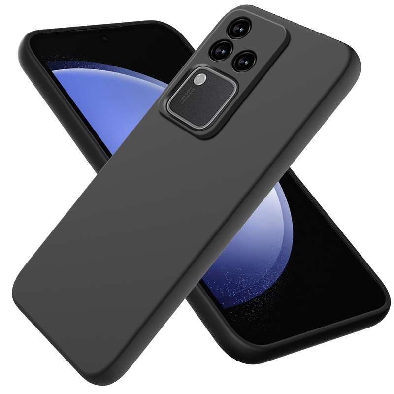 For vivo S18 / S18 Pro / V30 / V30 Pro Solid Color Liquid Silicone Dropproof Full Coverage Phone Cas