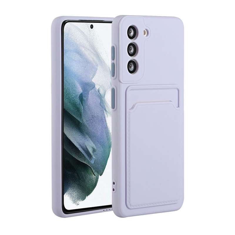 For Samsung Galaxy A15 Card Slot Design Shockproof TPU Phone Case(Purple)