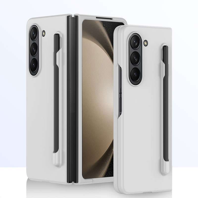 For Samsung Galaxy Z Fold5 5G Integrated Skin Feel PC Phone Case with Pen / Pen Box(Black)