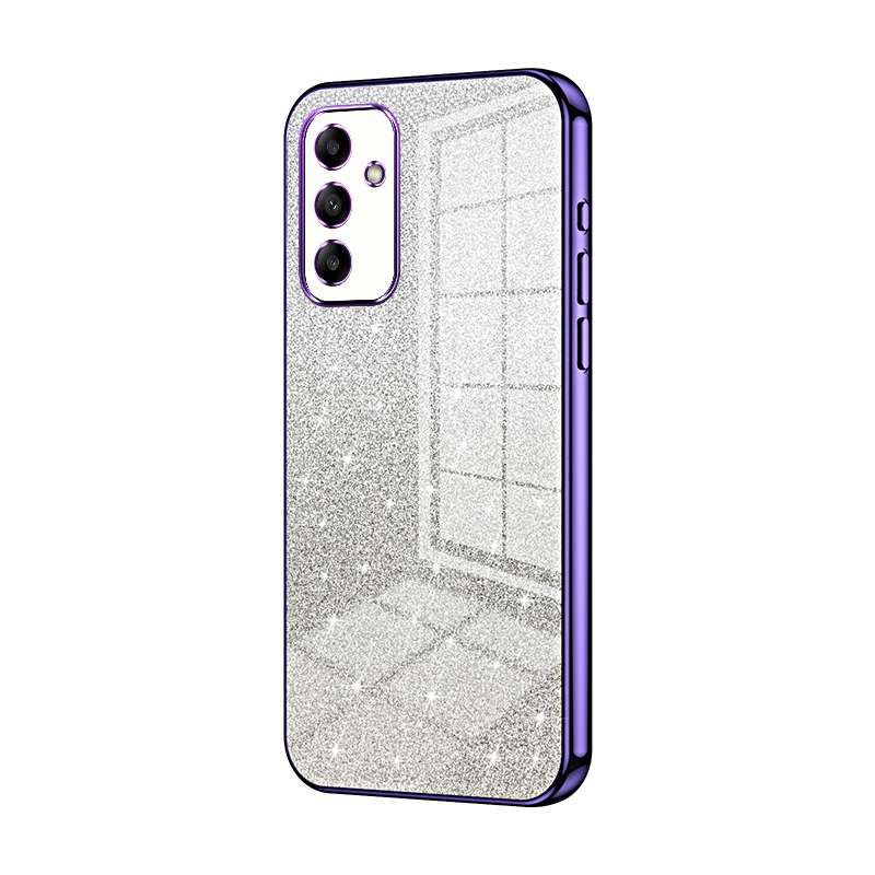 For Samsung Galaxy A05s Gradient Glitter Powder Electroplated Phone Case(Green)