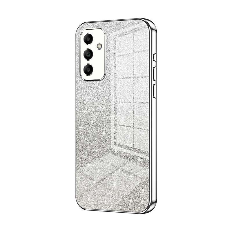 For Samsung Galaxy A05s Gradient Glitter Powder Electroplated Phone Case(Green)